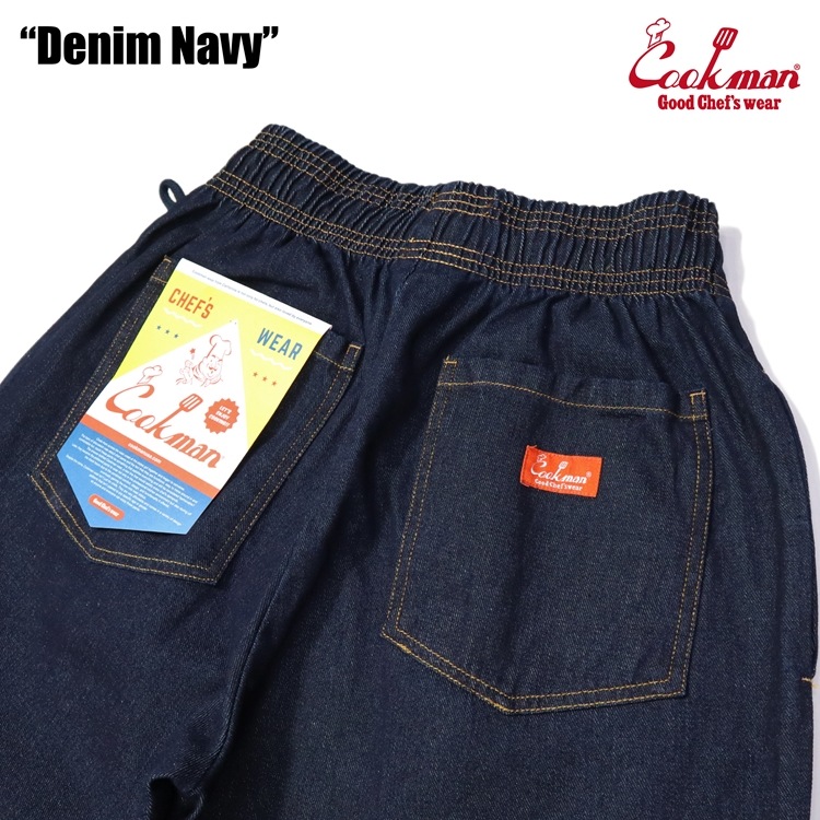 クックマン COOKMAN シェフパンツ デニム ネイビー