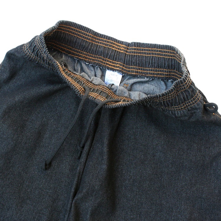 クックマン COOKMAN シェフパンツ デニム ブラック