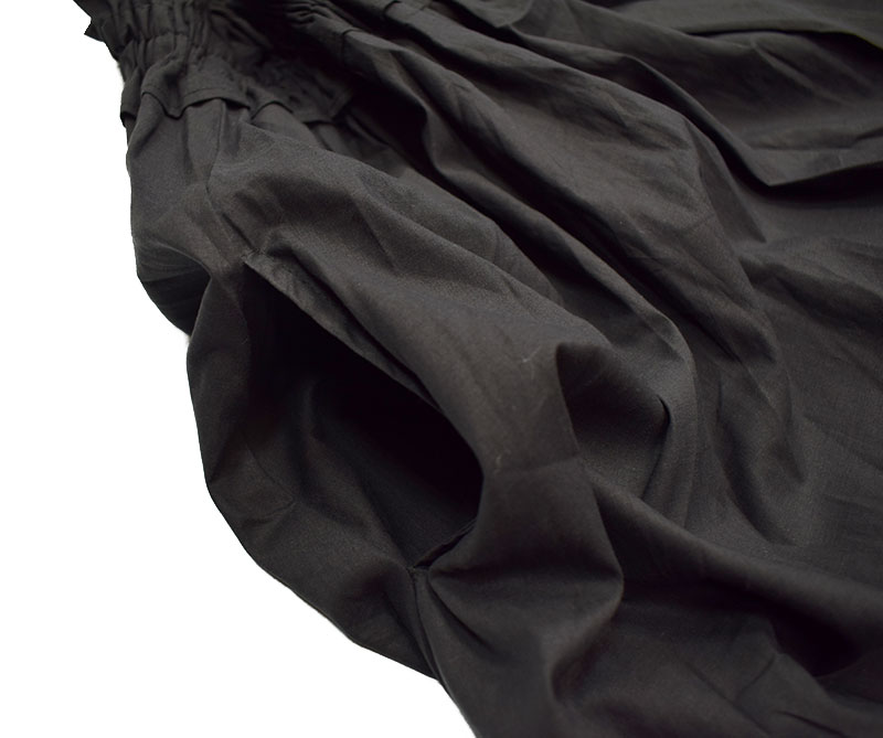 NHT ニコフラート キャミフリルワンピース ブラック