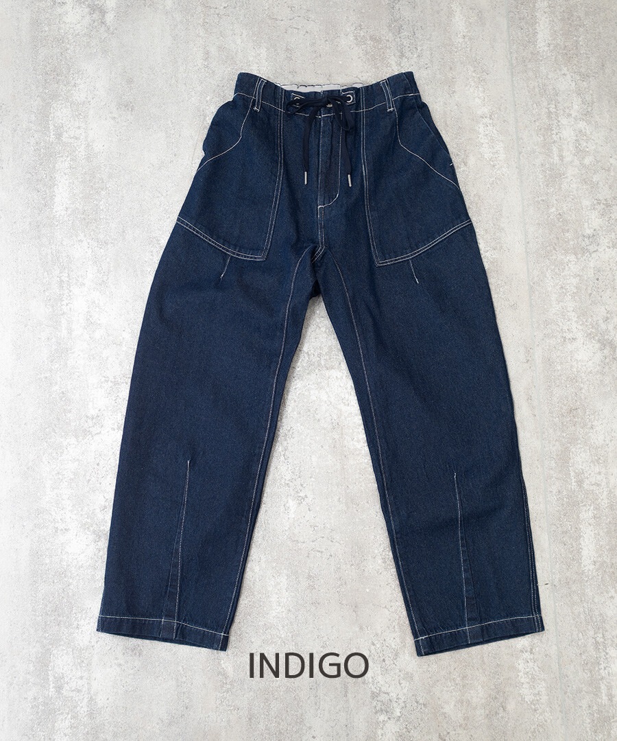 mililopiulu ジャージMIXパイピングテープデニムパンツ　NAVY ジャージMIXパイピングテープデニムパンツ】の商品ページ｜卸・仕入れ