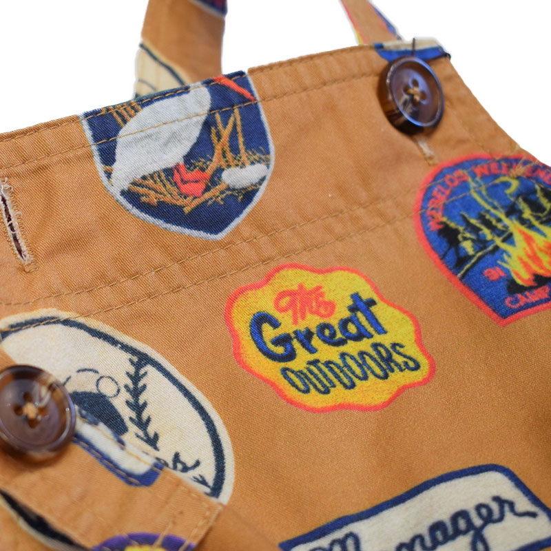 オーシャンアンドグラウンド プリントベビーサロペット 4427702