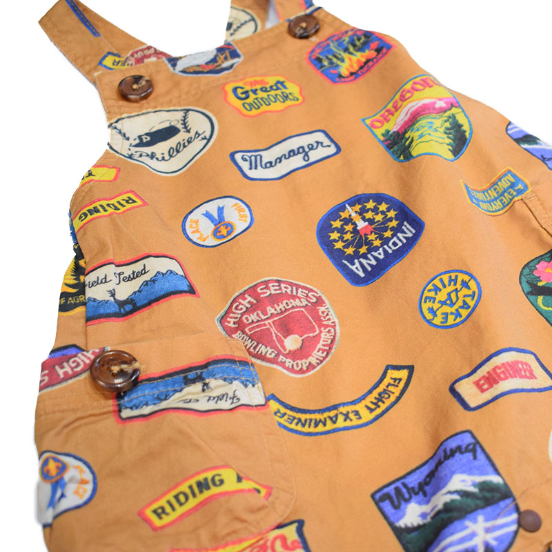 オーシャンアンドグラウンド プリントベビーサロペット 4427702