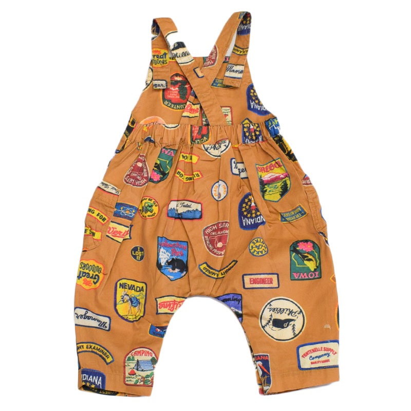 オーシャンアンドグラウンド プリントベビーサロペット 4427702