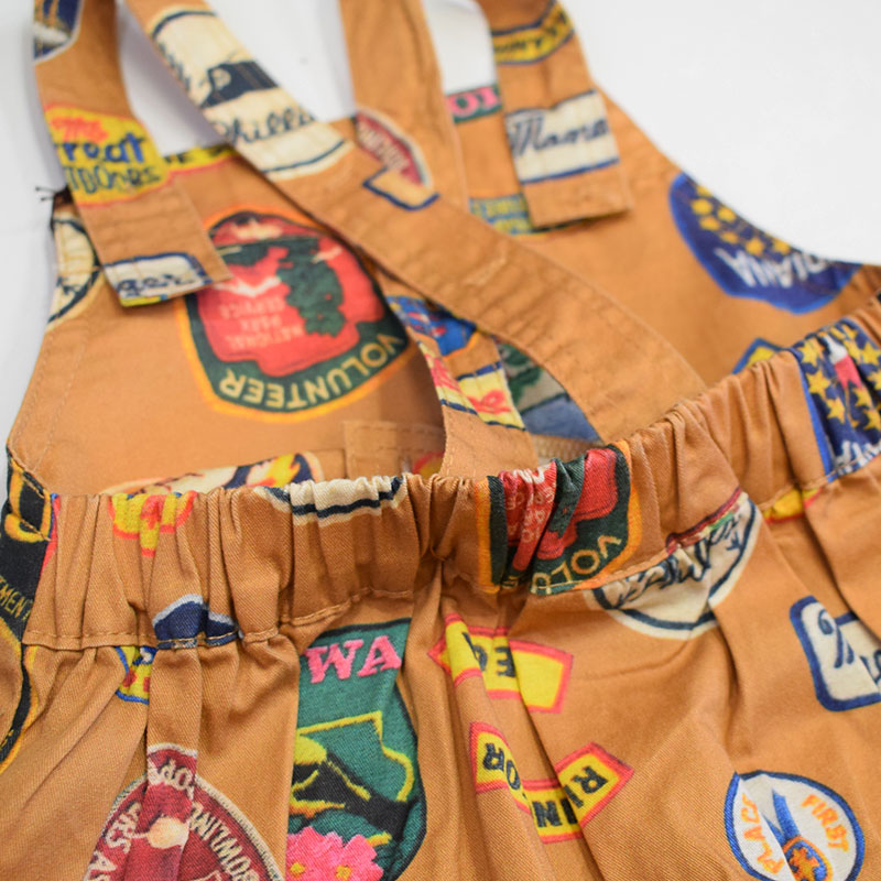 オーシャンアンドグラウンド プリントベビーサロペット 4427702