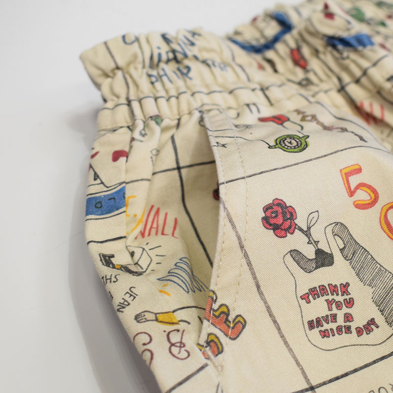 オーシャンアンドグラウンド プリントイージーパンツ 4427009