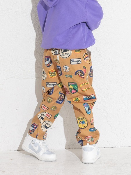 オーシャンアンドグラウンド プリントイージーパンツ 4427009