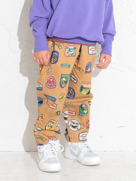 オーシャンアンドグラウンド プリントイージーパンツ 4427009