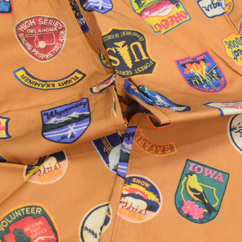 オーシャンアンドグラウンド プリントイージーパンツ 4427009