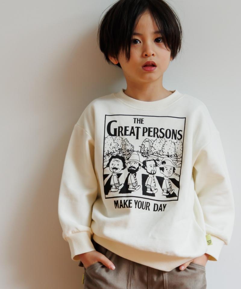 メイクユアデイ MAKEYOURDAY イジンプリントトレーナー 540132