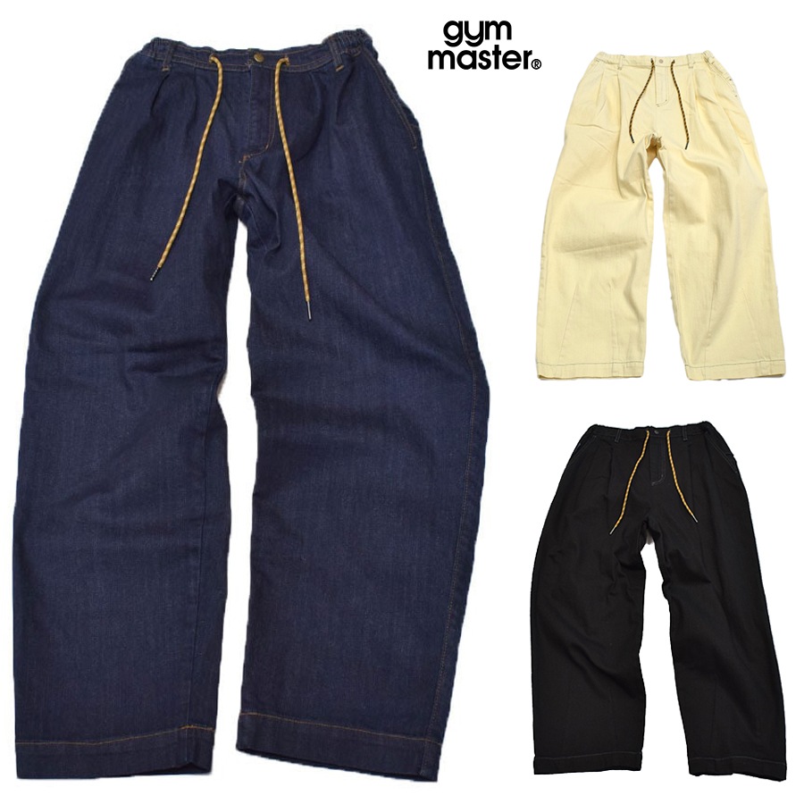 ジムマスター GYMMASTER 10ozストレッチデニム カツラギツータックパンツ 621747