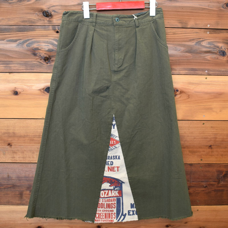 ライム ＬＩＭＥ レディース ミリタリースカート フィードサック切り替え