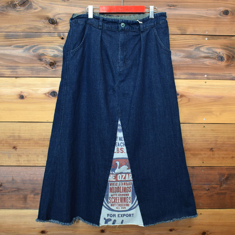 ライム ＬＩＭＥ レディース ミリタリースカート フィードサック切り替え