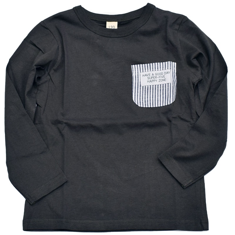 スーパーファイブ ヒッコリーポケット ロングTシャツ 421035