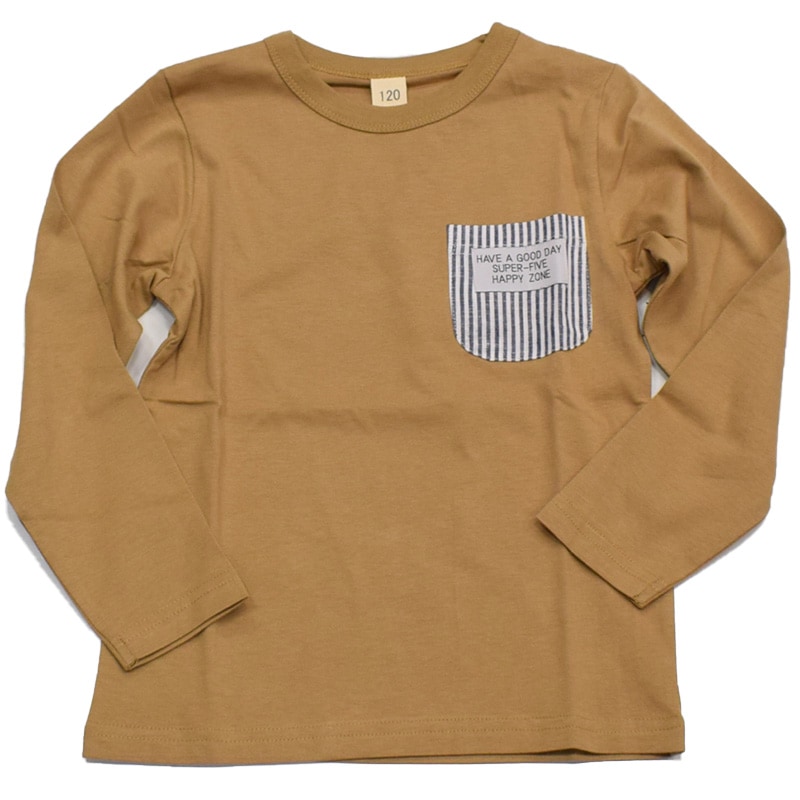 スーパーファイブ ヒッコリーポケット ロングTシャツ 421035