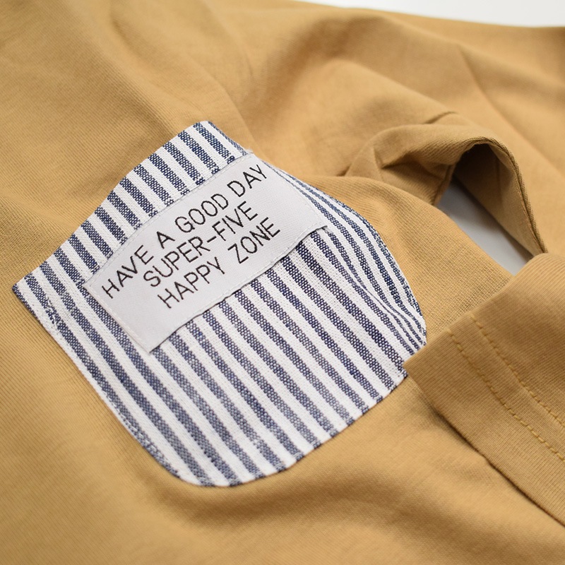 スーパーファイブ ヒッコリーポケット ロングTシャツ 421035