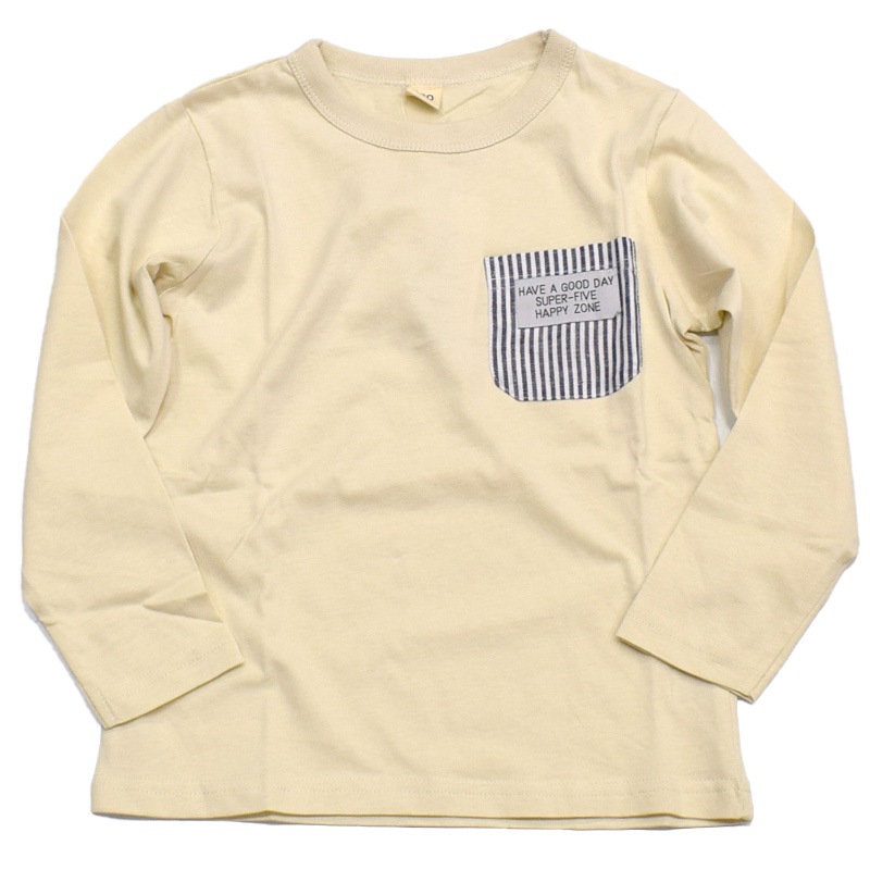 スーパーファイブ ヒッコリーポケット ロングTシャツ 421035