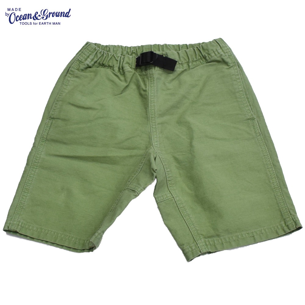 オーシャンアンドグラウンド クライミングショーツ カーキ