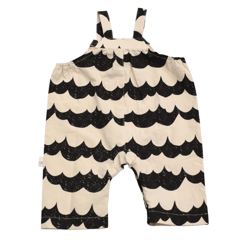 メイクユアデイ MAKE YOUR DAY なみなみ柄ベビーオール 610414