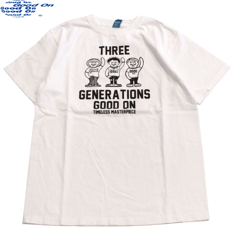 グッドオン GOODON 3ジェネレーション 半袖Tシャツ 1241 WT