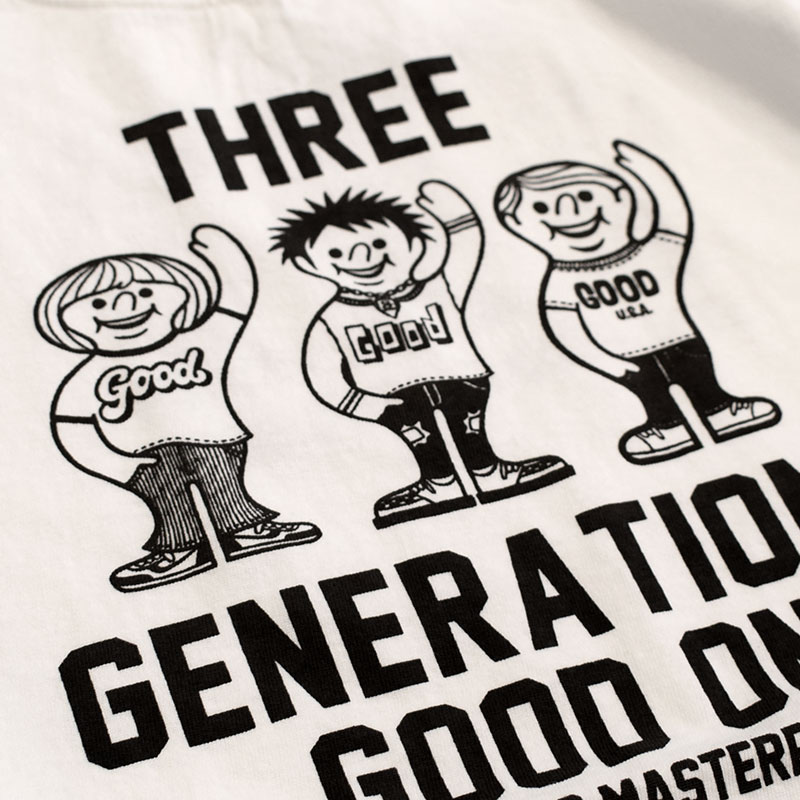 グッドオン GOODON 3ジェネレーション 半袖Tシャツ 1241 WT