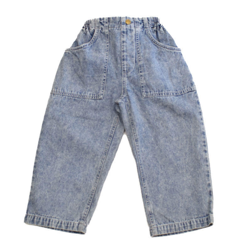 ピードットプルミエ p.premier サスペンダーデニムワイドパンツ 221026