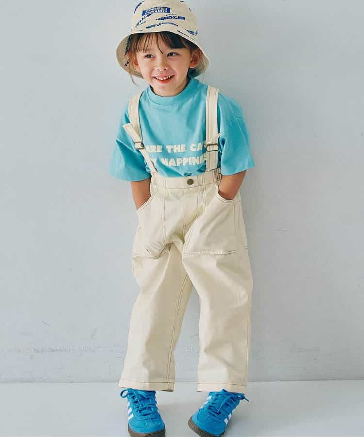 ピードットプルミエ p.premier サスペンダーデニムワイドパンツ 221026