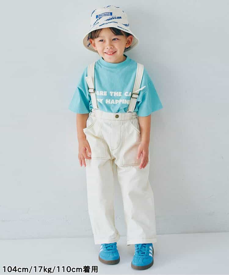 ピードットプルミエ p.premier サスペンダーデニムワイドパンツ 221026