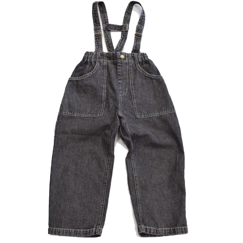 ピードットプルミエ p.premier サスペンダーデニムワイドパンツ 221026