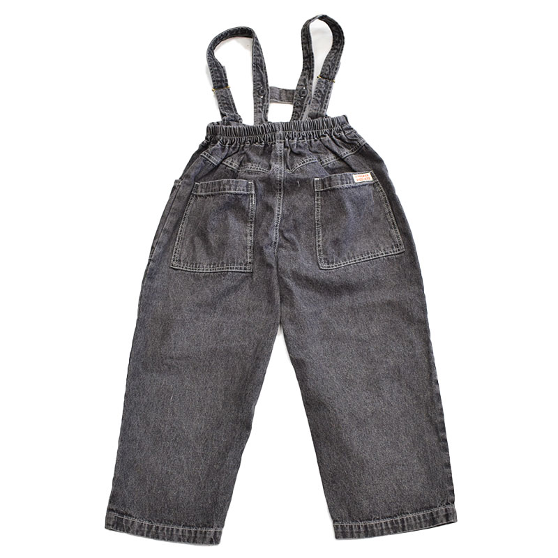 ピードットプルミエ p.premier サスペンダーデニムワイドパンツ 221026