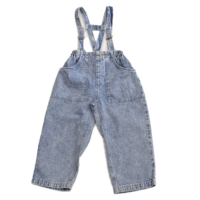 ピードットプルミエ p.premier サスペンダーデニムワイドパンツ 221026