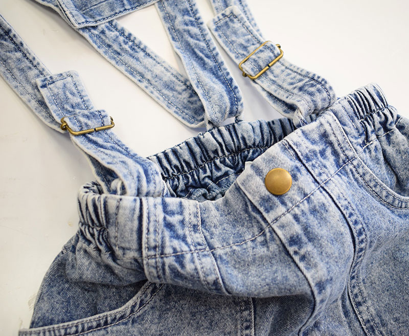 ピードットプルミエ p.premier サスペンダーデニムワイドパンツ 221026