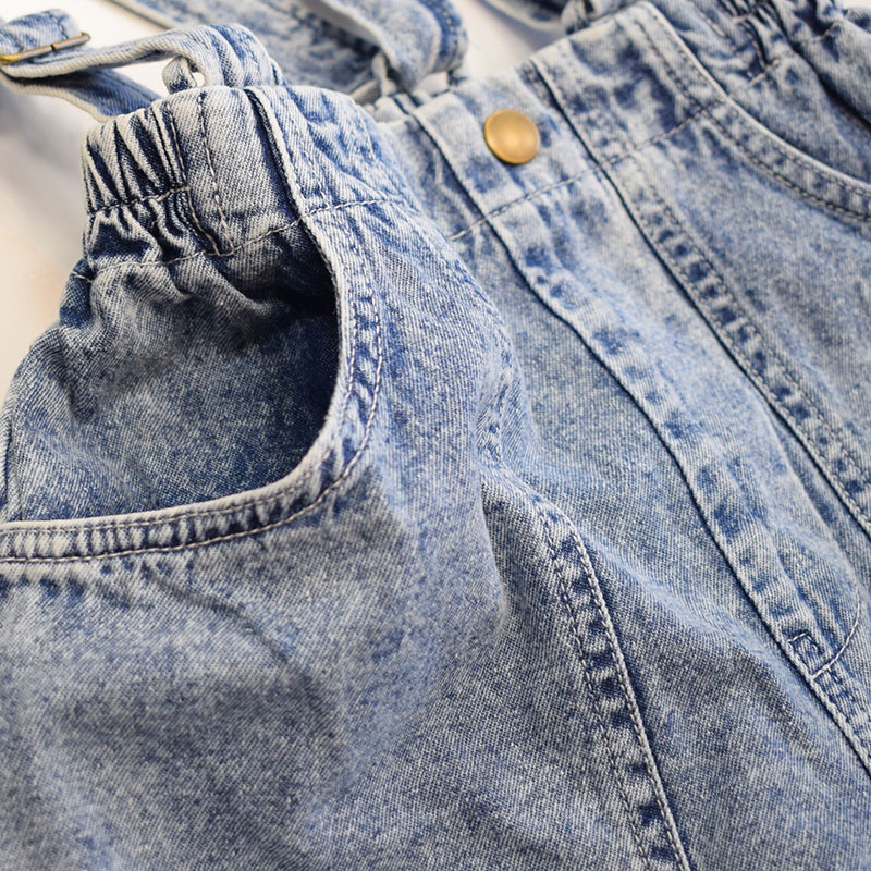 ピードットプルミエ p.premier サスペンダーデニムワイドパンツ 221026