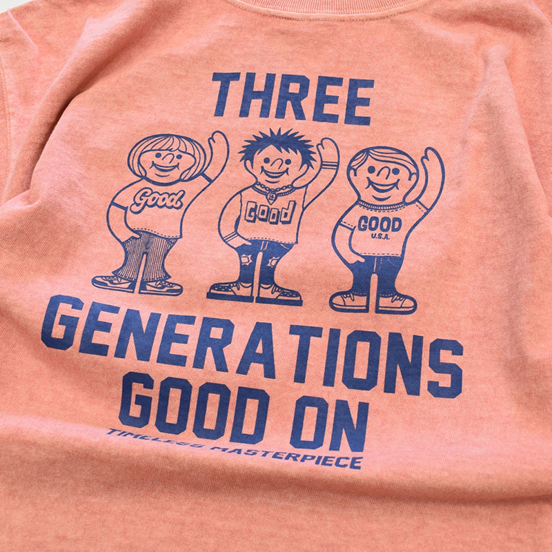 グッドオン GOODON 3ジェネレーション 半袖Tシャツ 1241 コーラル