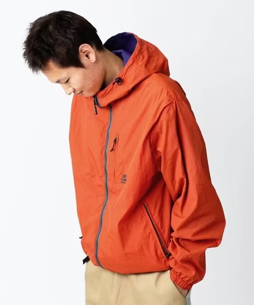 ジムマスター GYMMASTER リバーシブルナイロンフードジャケット パープル63 G918635