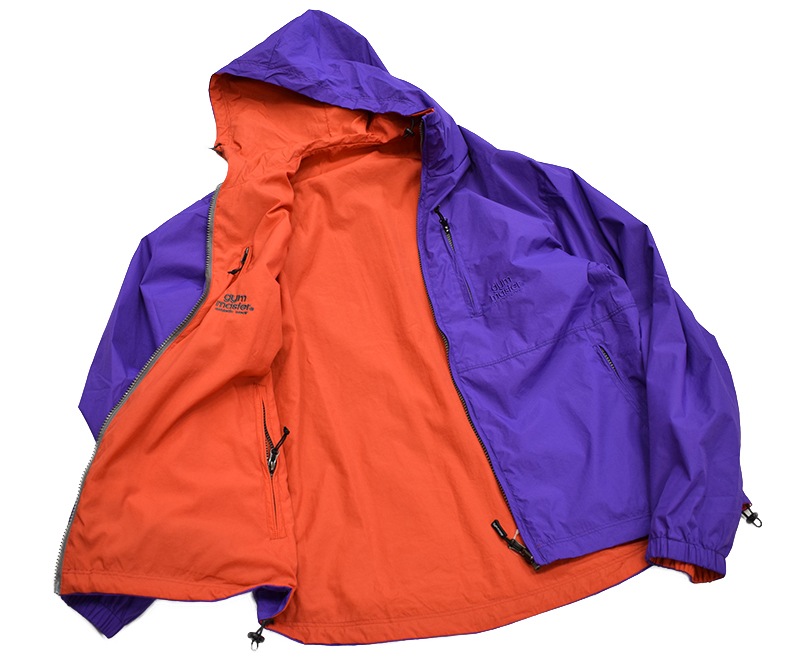 ジムマスター GYMMASTER リバーシブルナイロンフードジャケット パープル63 G918635