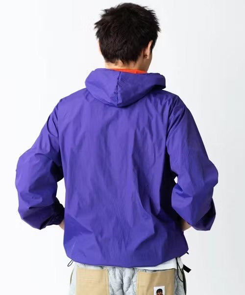 ジムマスター GYMMASTER リバーシブルナイロンフードジャケット パープル63 G918635