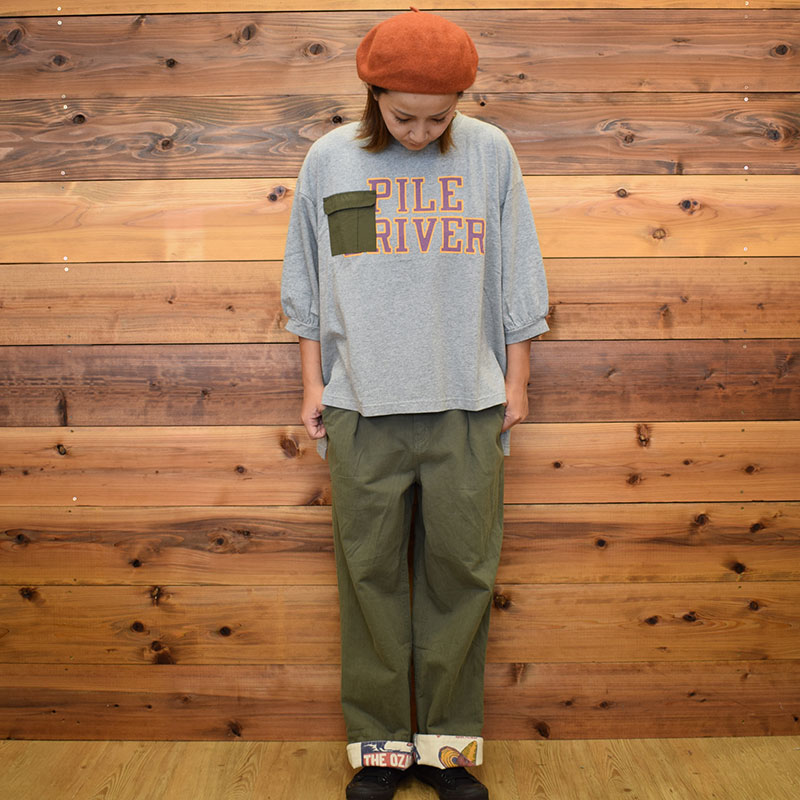 ライム ＬＩＭＥ レディース 異素材ポケットBIGプルオーバー