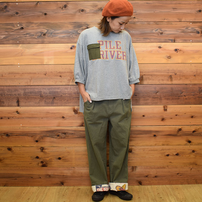 ライム ＬＩＭＥ レディース 異素材ポケットBIGプルオーバー