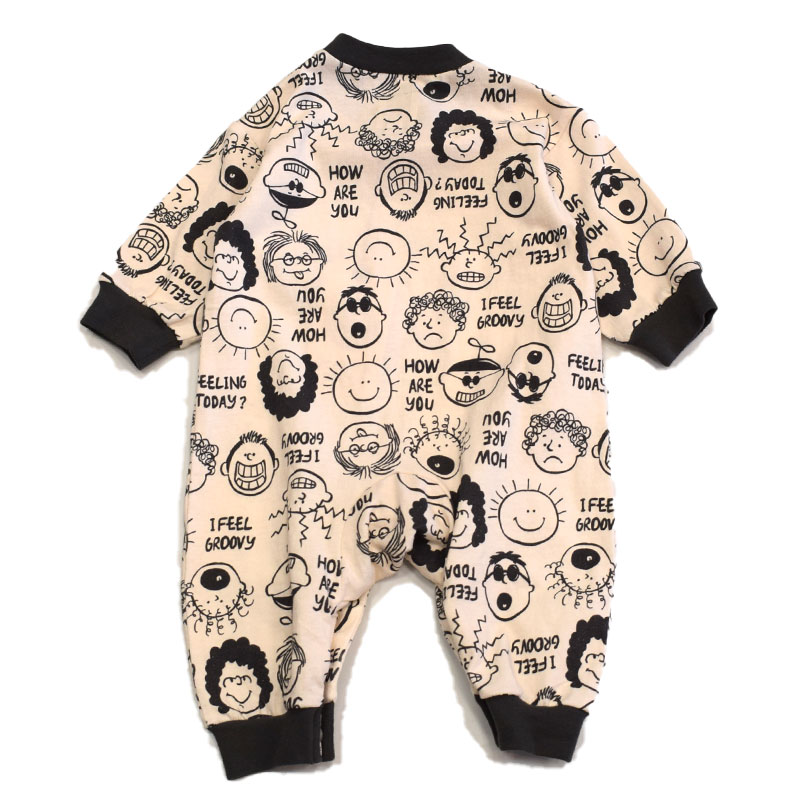 オーシャンアンドグラウンド 総柄ロンパース 4640505