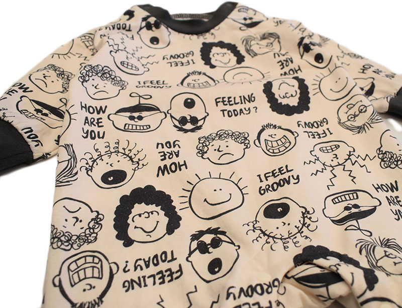 オーシャンアンドグラウンド 総柄ロンパース 4640505