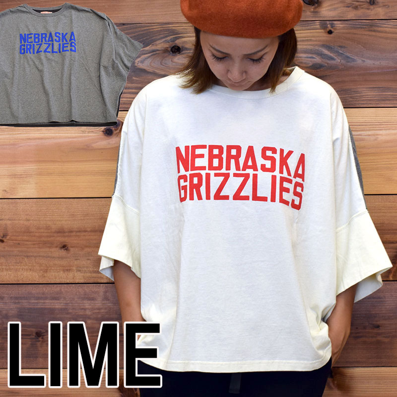 ライム ＬＩＭＥ レディース ワイドロングTシャツ