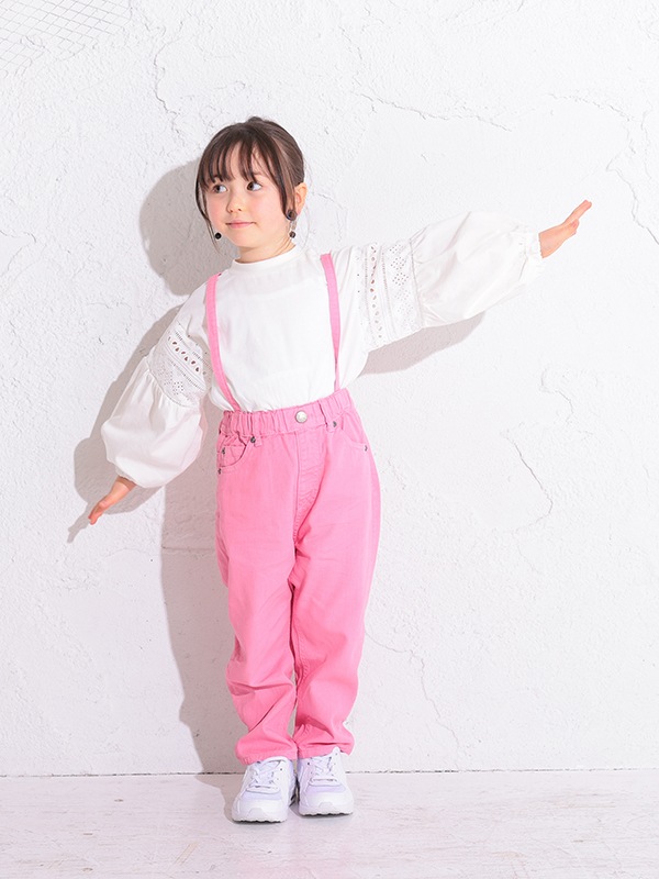 オーシャンアンドグラウンド サスペンダーテーパードパンツ 1347005