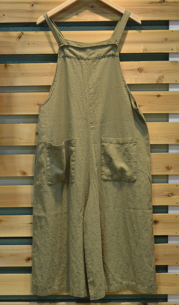 ナネア NANEA 麻レーヨン フロントタック オールインワン