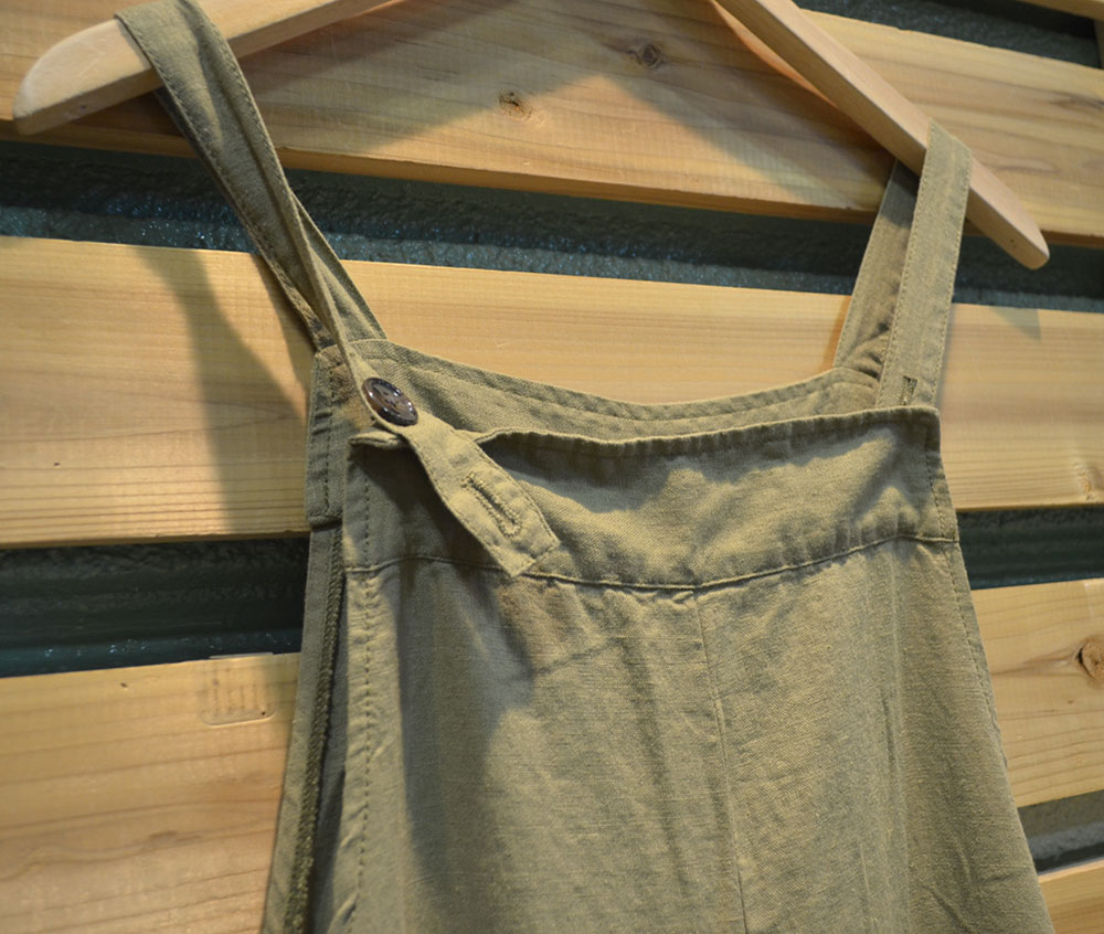 ナネア NANEA 麻レーヨン フロントタック オールインワン