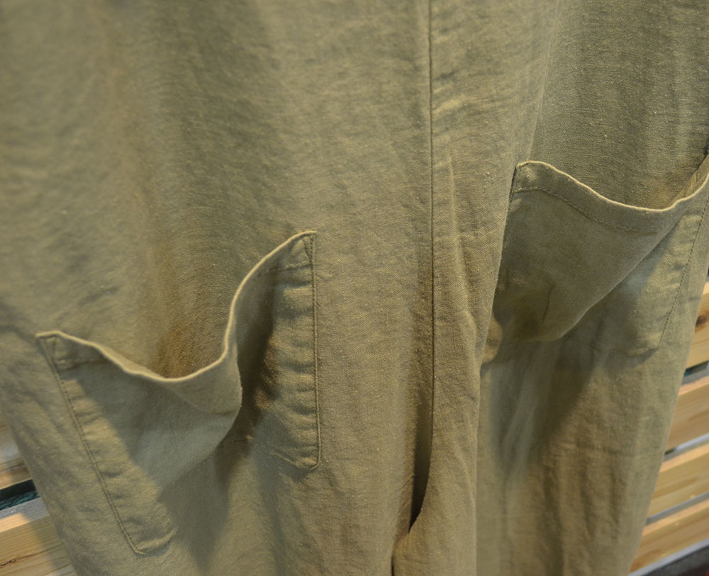 ナネア NANEA 麻レーヨン フロントタック オールインワン