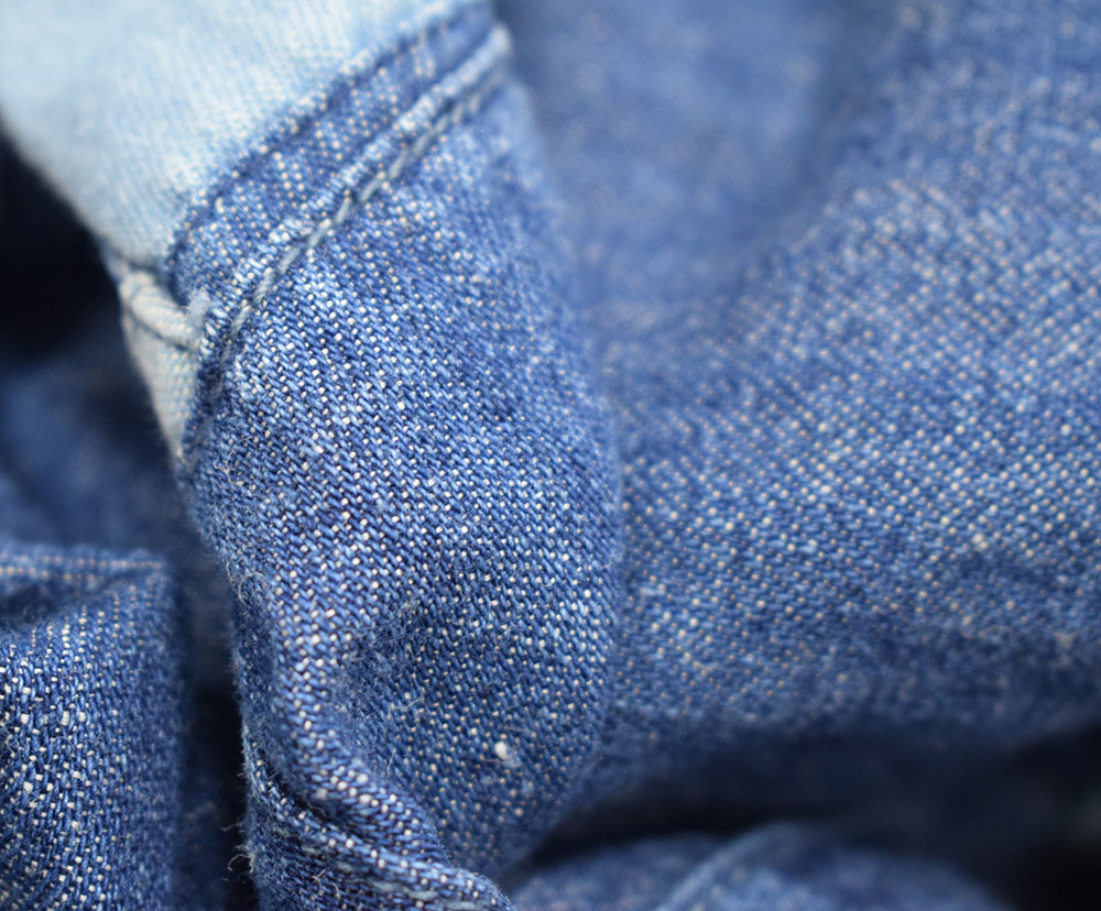 ライム ＬＩＭＥ レディース パッチワーク切替サルエルパンツ 綿麻ネップデニム