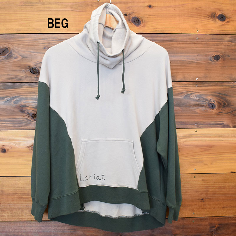 ライム ＬＩＭＥ レディース 裏起毛ボリュームネックワイドパーカー