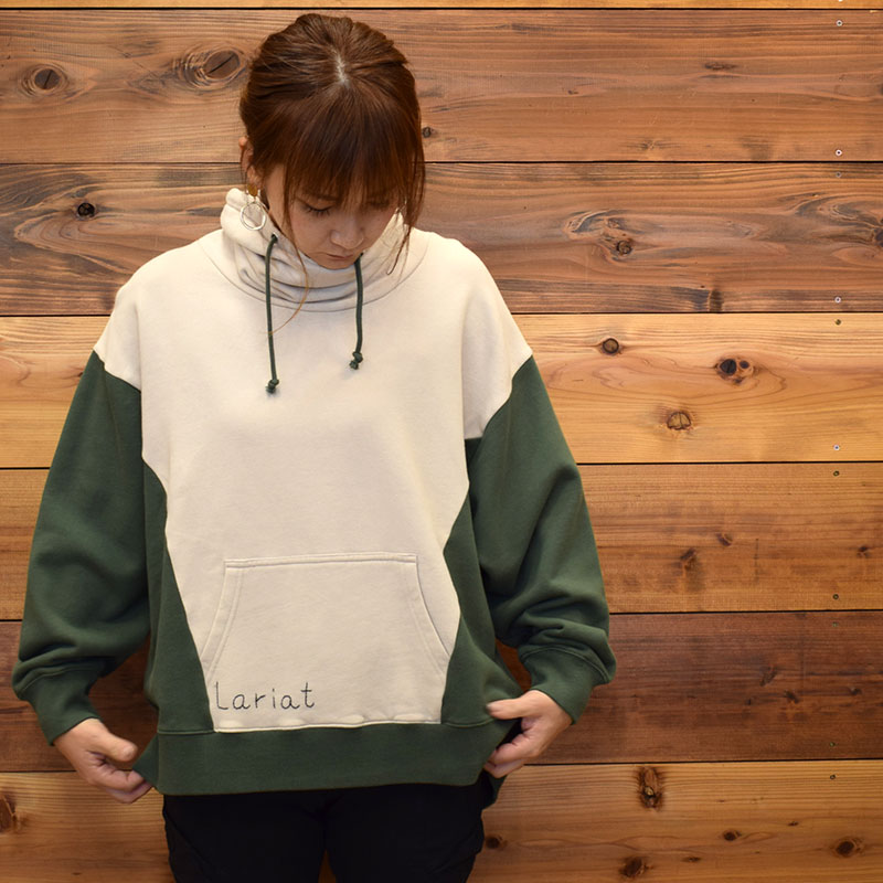 ライム ＬＩＭＥ レディース 裏起毛ボリュームネックワイドパーカー