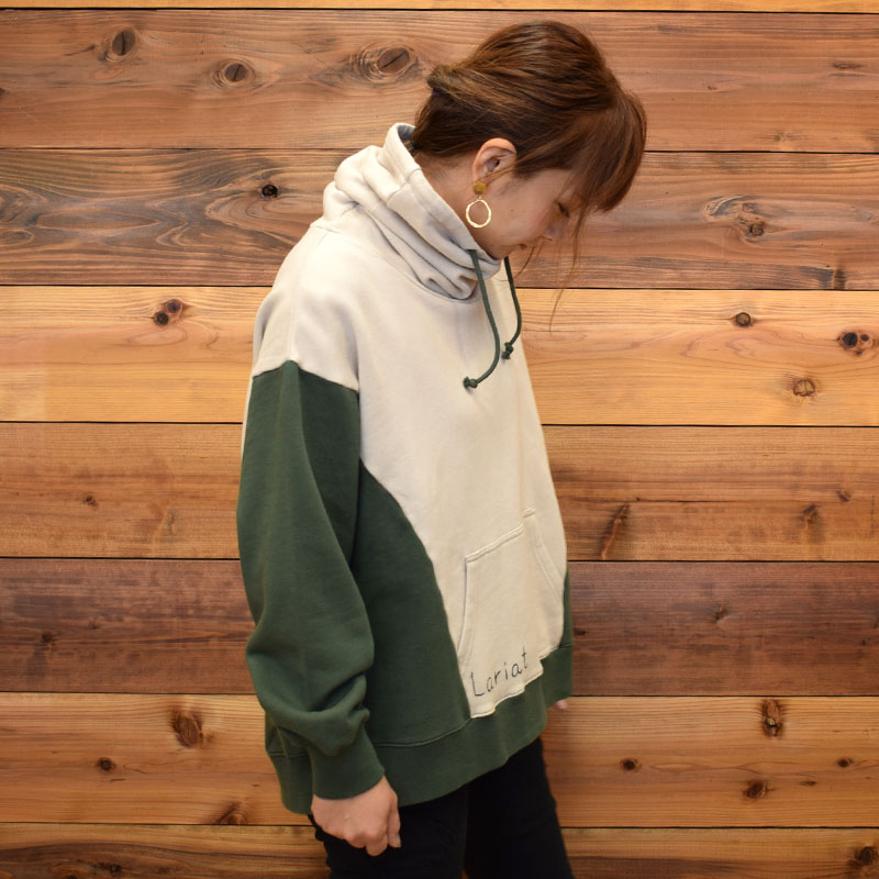 ライム ＬＩＭＥ レディース 裏起毛ボリュームネックワイドパーカー