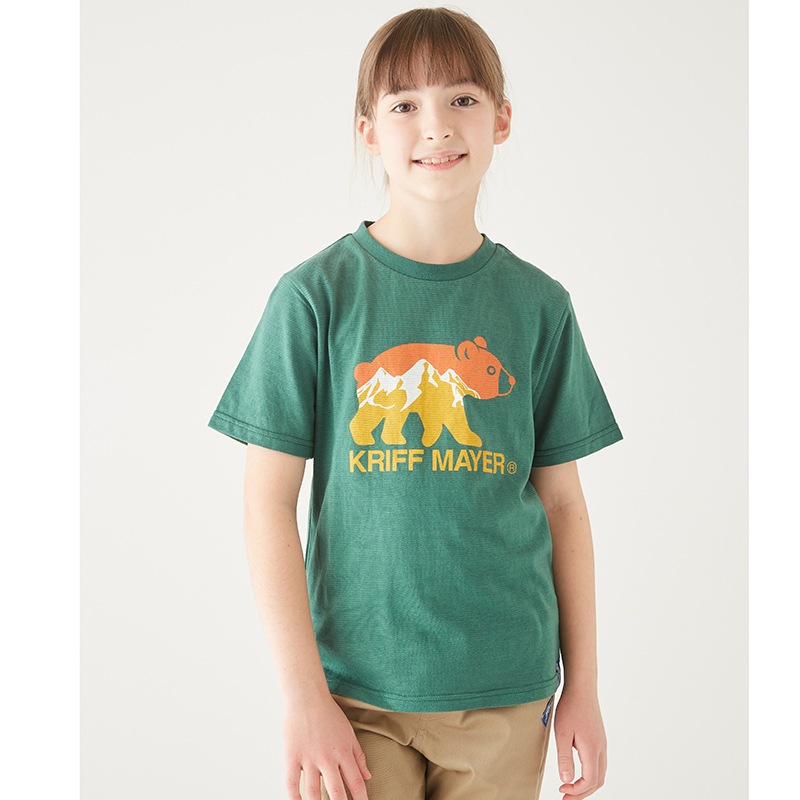 クリフメイヤー キッズ 波打ち天竺Tシャツ マーくんロゴ 2147825